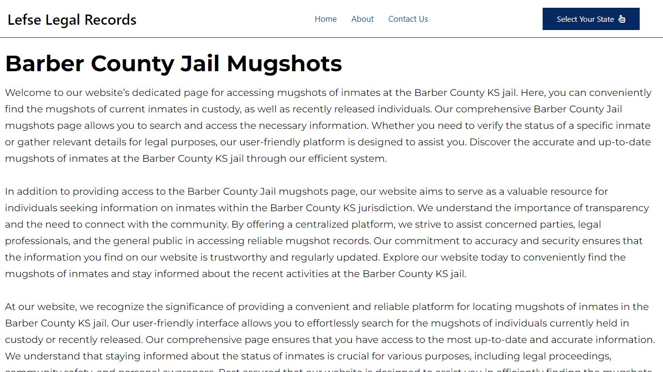 Barber County Jail Mugshots | Online Search | Photos | Kansas