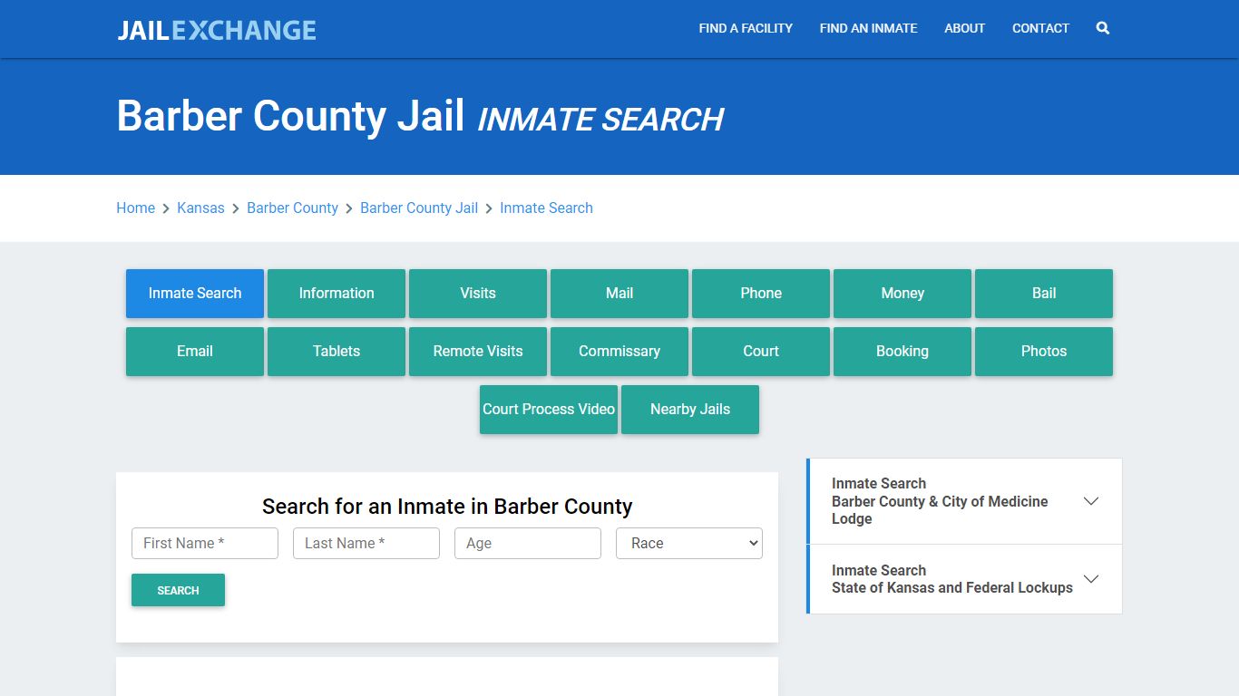 Barber County Jail, KS Inmate Search: Roster & Mugshots